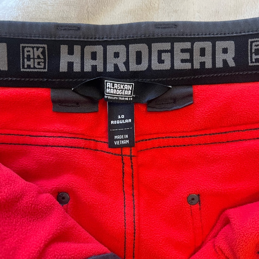 Duluth AK Hard Gear Gray Fleece-Lined Pants - Picture 3 of 3
